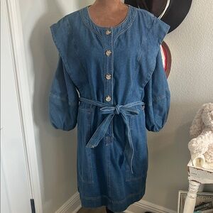 Ellison Blue Denim Dress with Belt